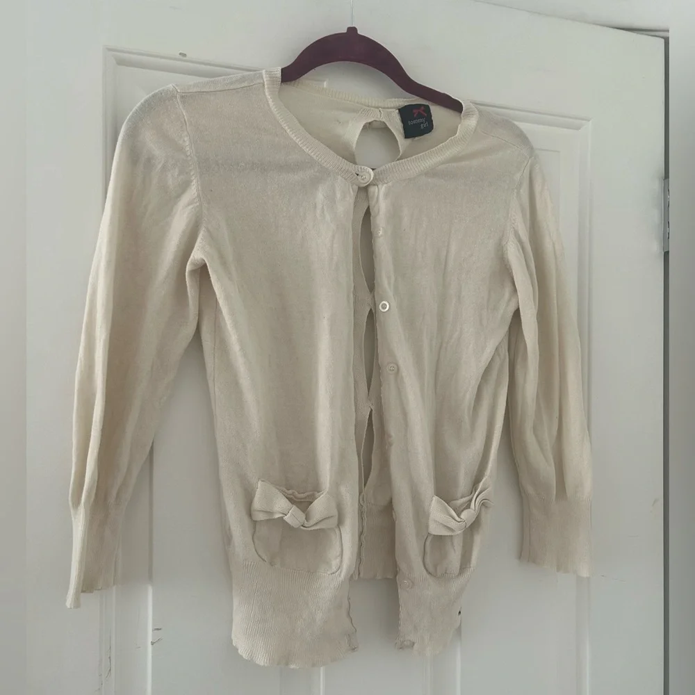 Tommy Girl Bow Cardigan - Picture 2 of 6